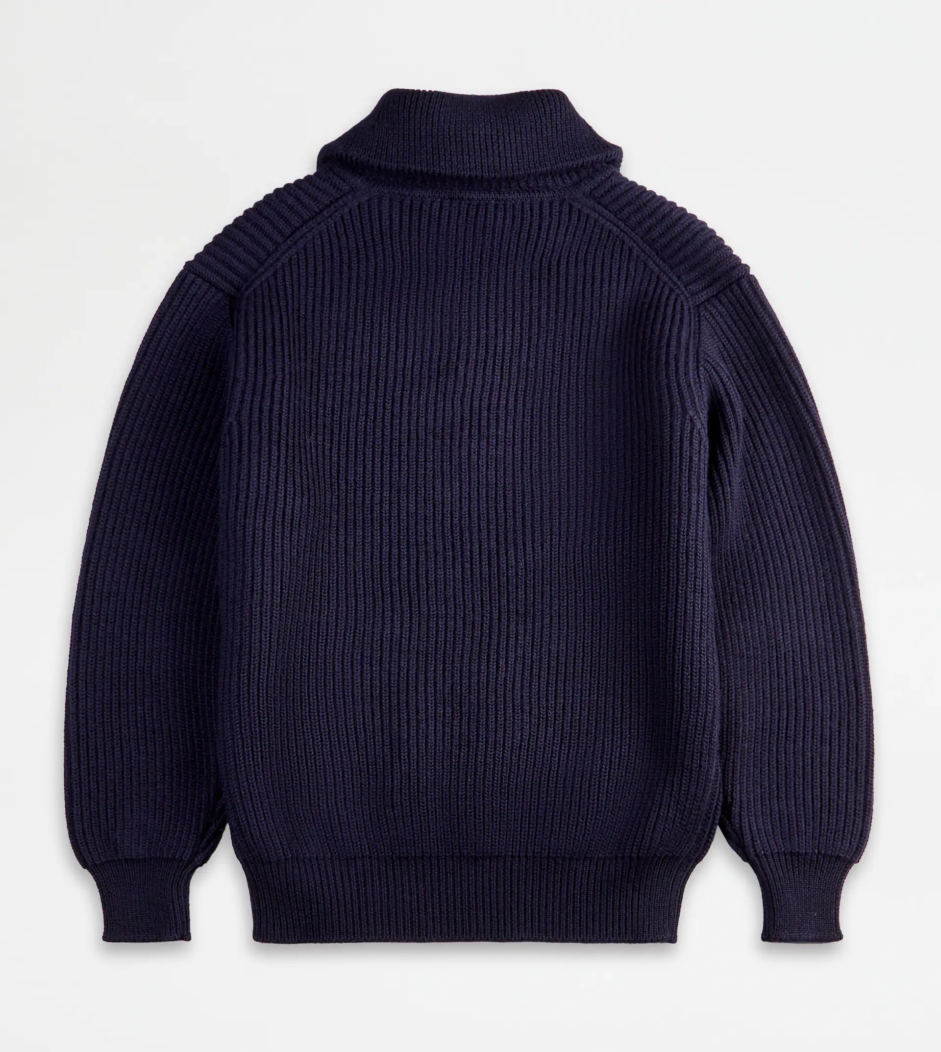 ZIPPED TURTLENECK JUMPER - BLUE - 8
