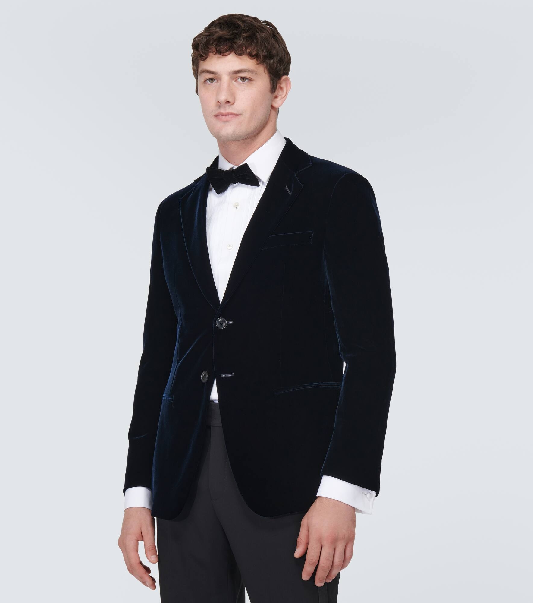 Velvet tuxedo jacket - 3