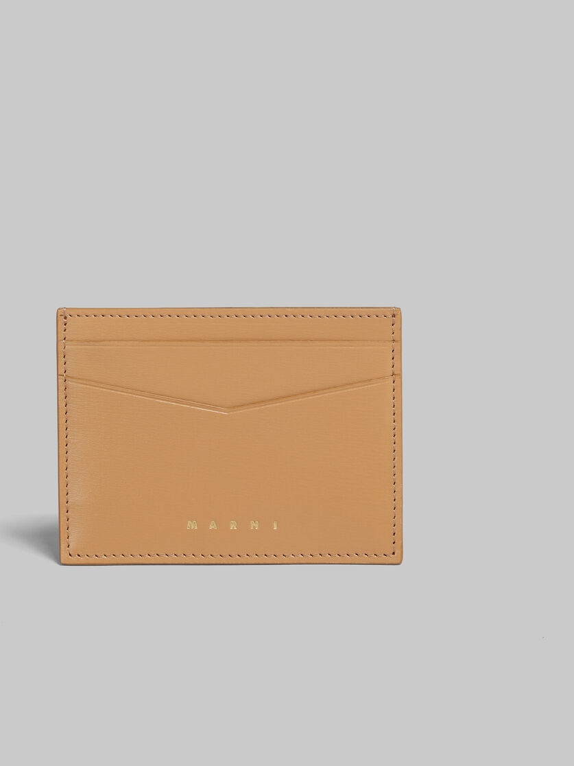 SAND LEATHER CARD CASE - 4