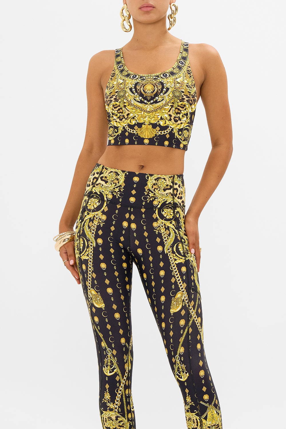 BANDED RACER BACK CROP - 5