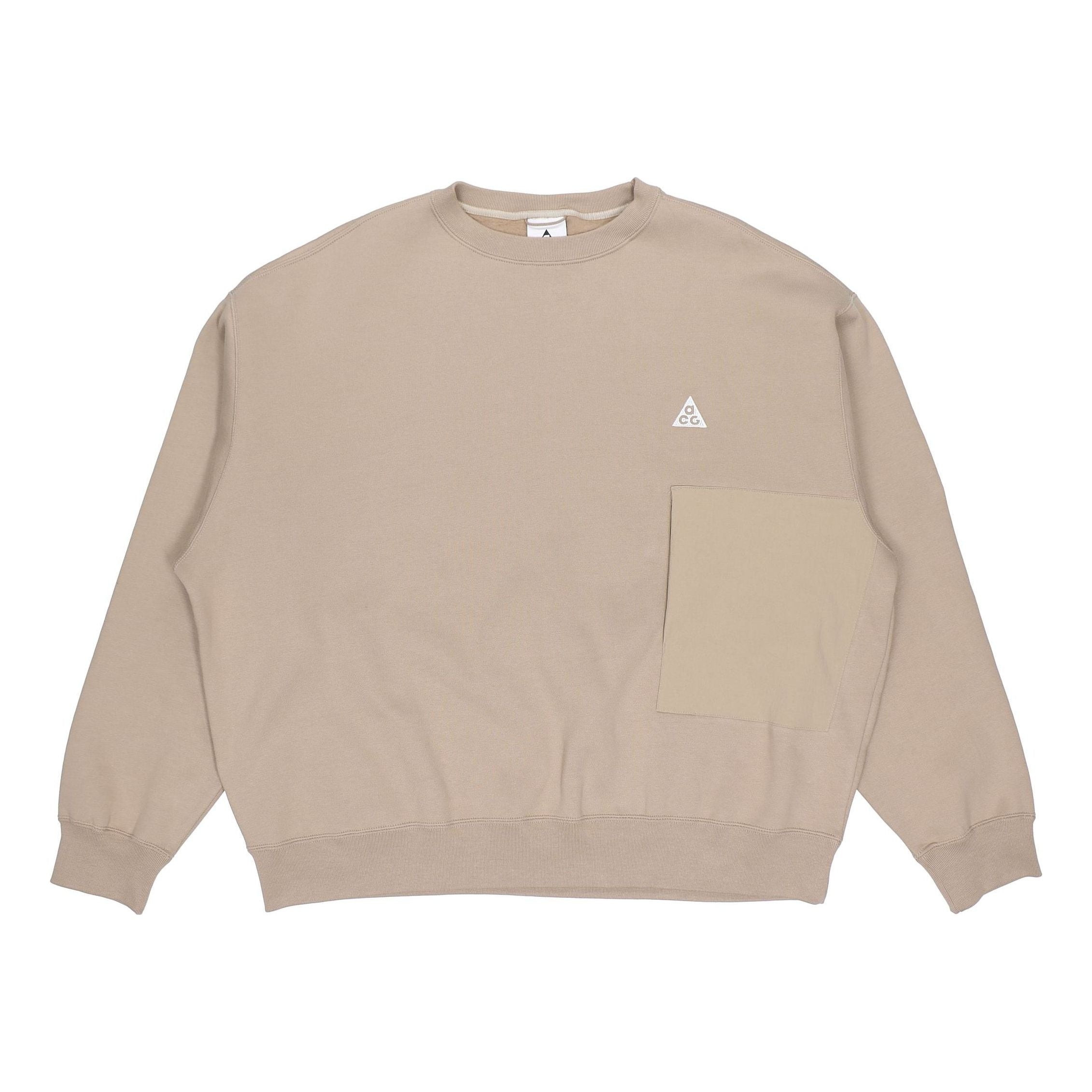 Nike ACG Solid Color Casual Sports Round Neck Khaki CV0683-247 - 1