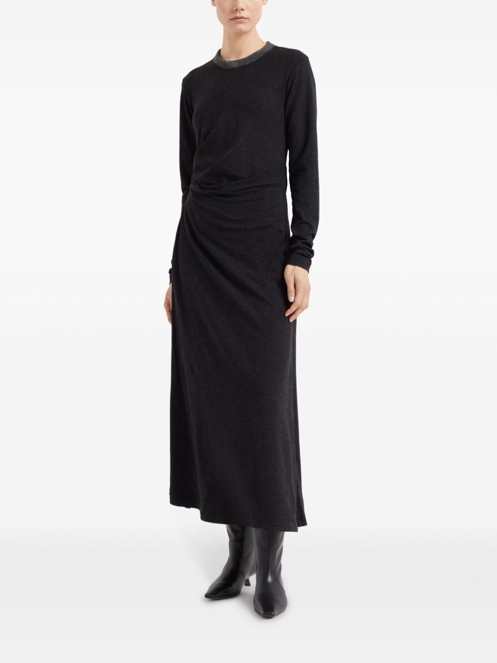 Brunello Cucinelli Wool Midi Dress - 3