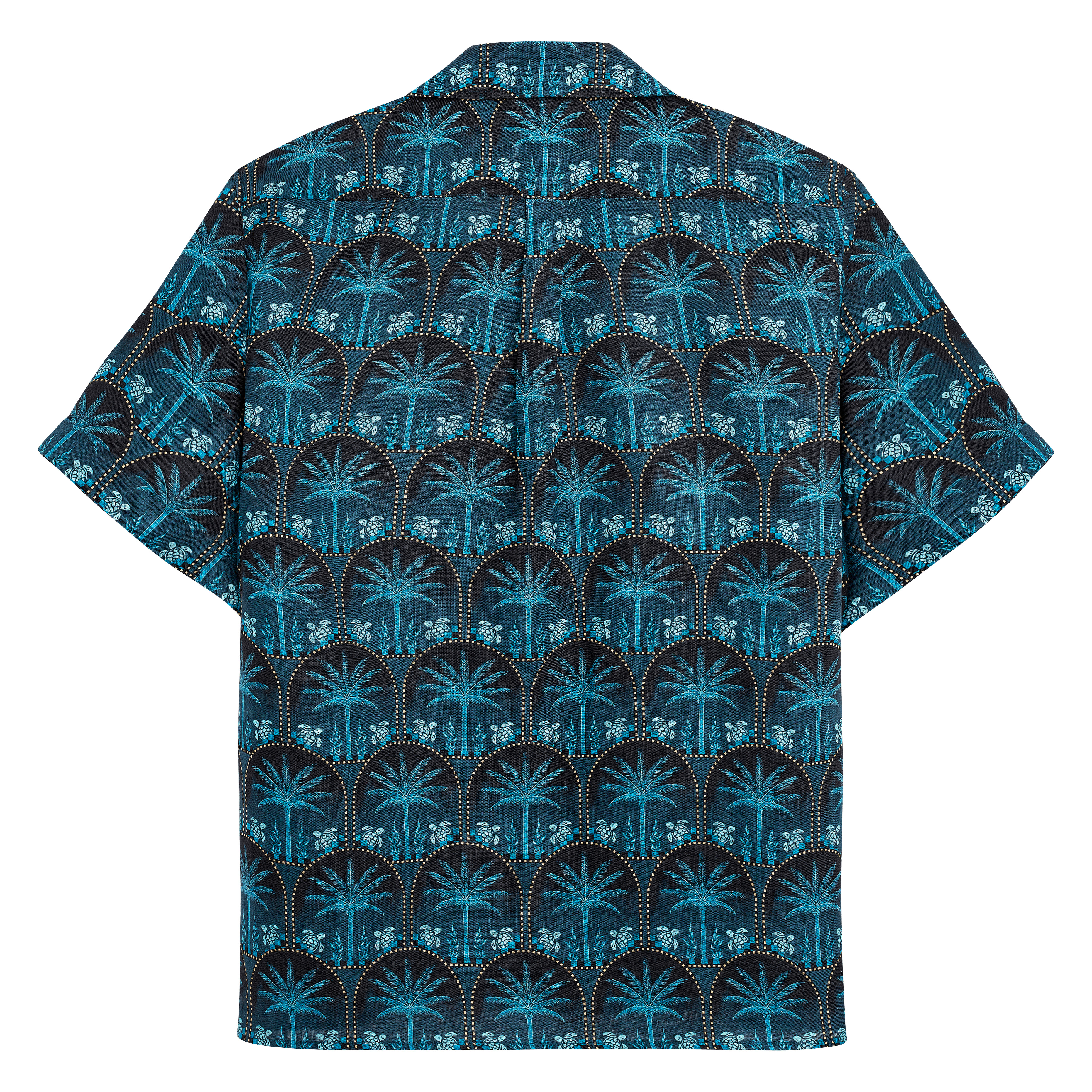 Men Linen Bowling Shirt - Vilebrequin x Abu Dhabi - 2