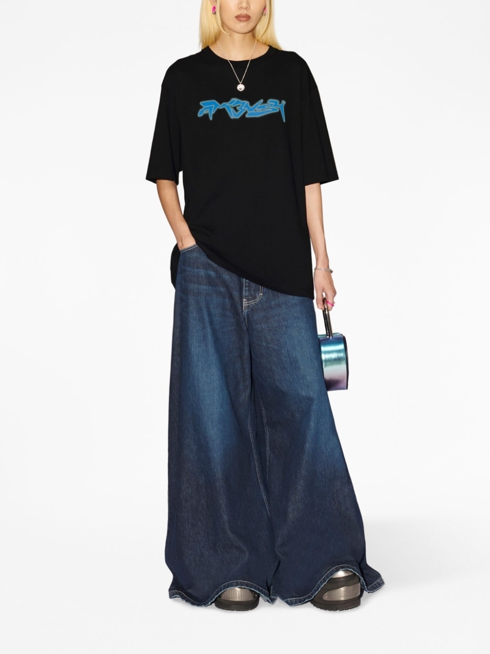 logo-print T-shirt - 3