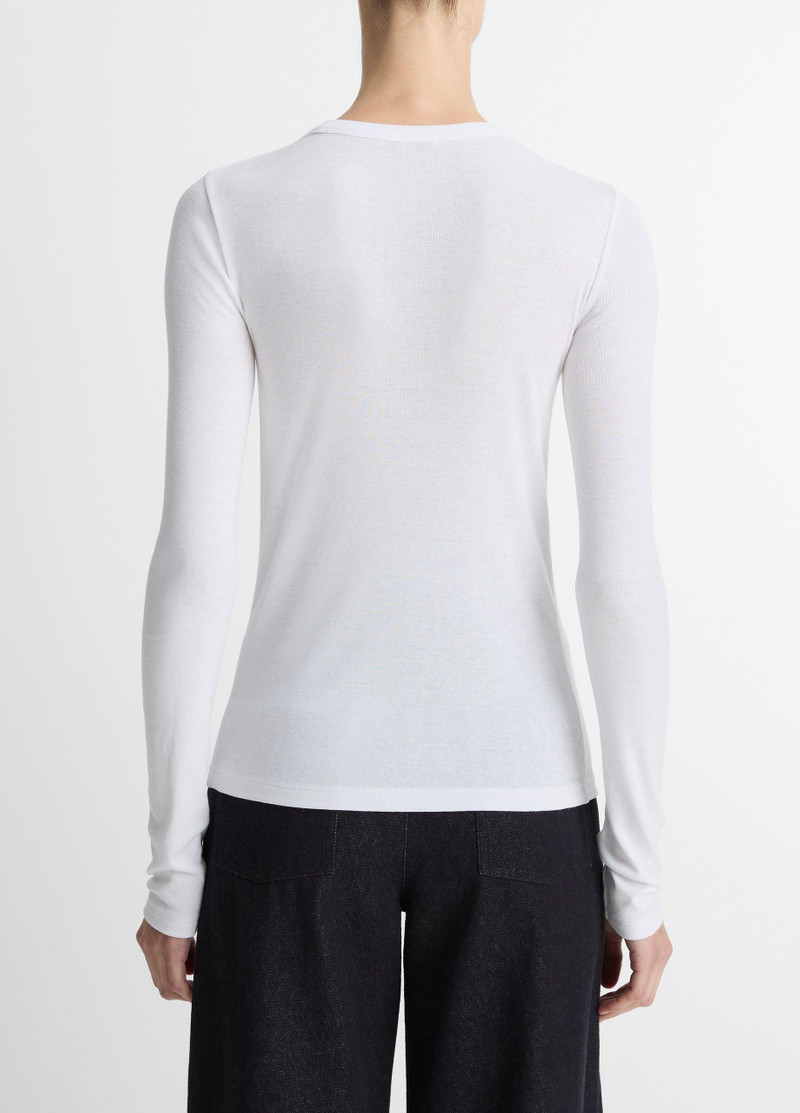 Vince Essential Pima Cotton-Blend Long-Sleeve T-Shirt outlook