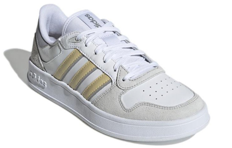 (WMNS) adidas Neo Breaknet Plus 'White Gray Yellow' GX8206 - 3