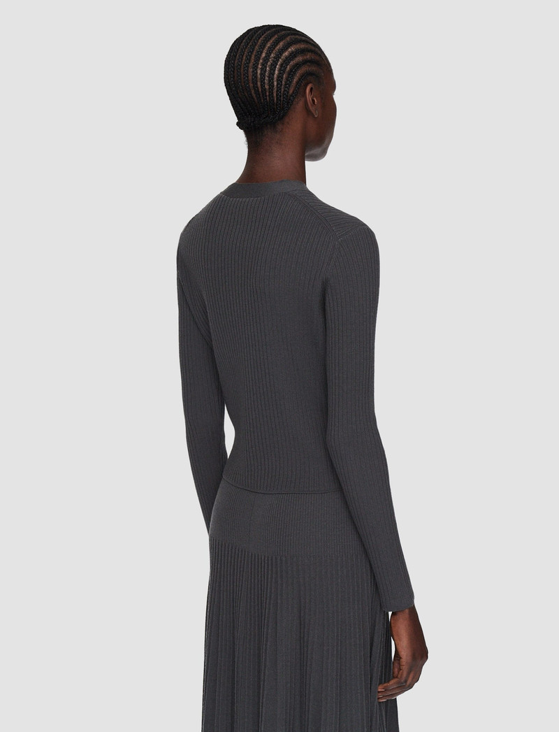 Merino Rib Cardigan 4