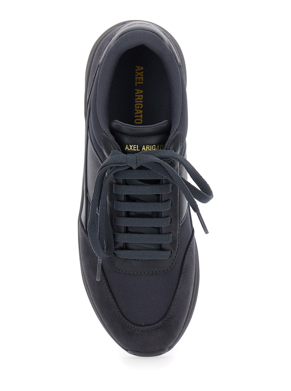 Axel Arigato Men 'Genesis Neo Runner' Black Low Top Sneakers With Logo Lettering On Tongue And Heel  - 4