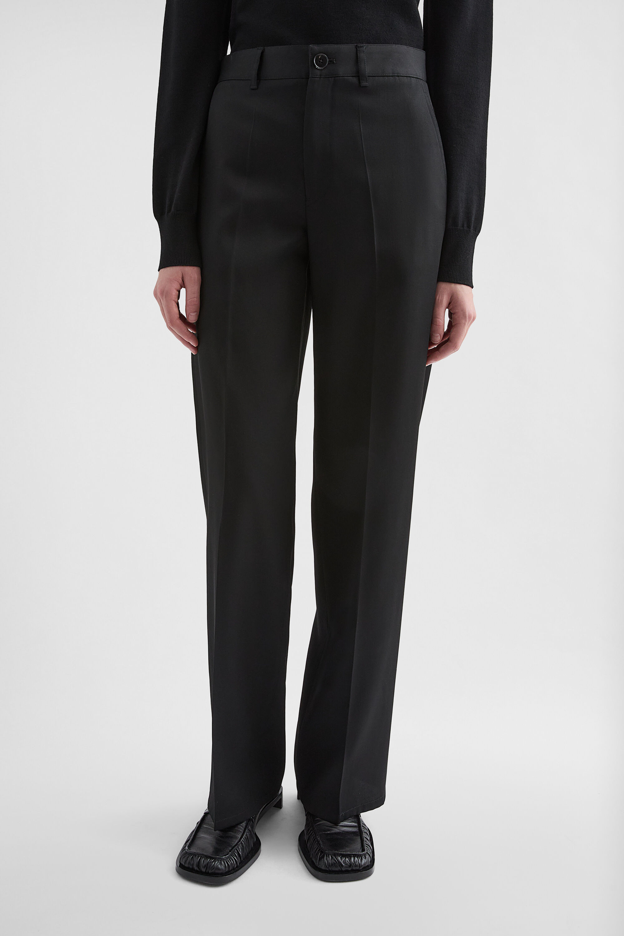 Lightweight Wool Gabardine Trousers - 3