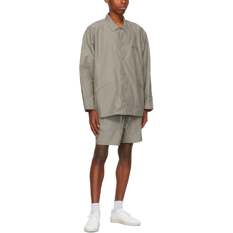 Fear of God Essentials FW21 Souvenir Jacket 'Taupe' FOG-FW21-082 - 4