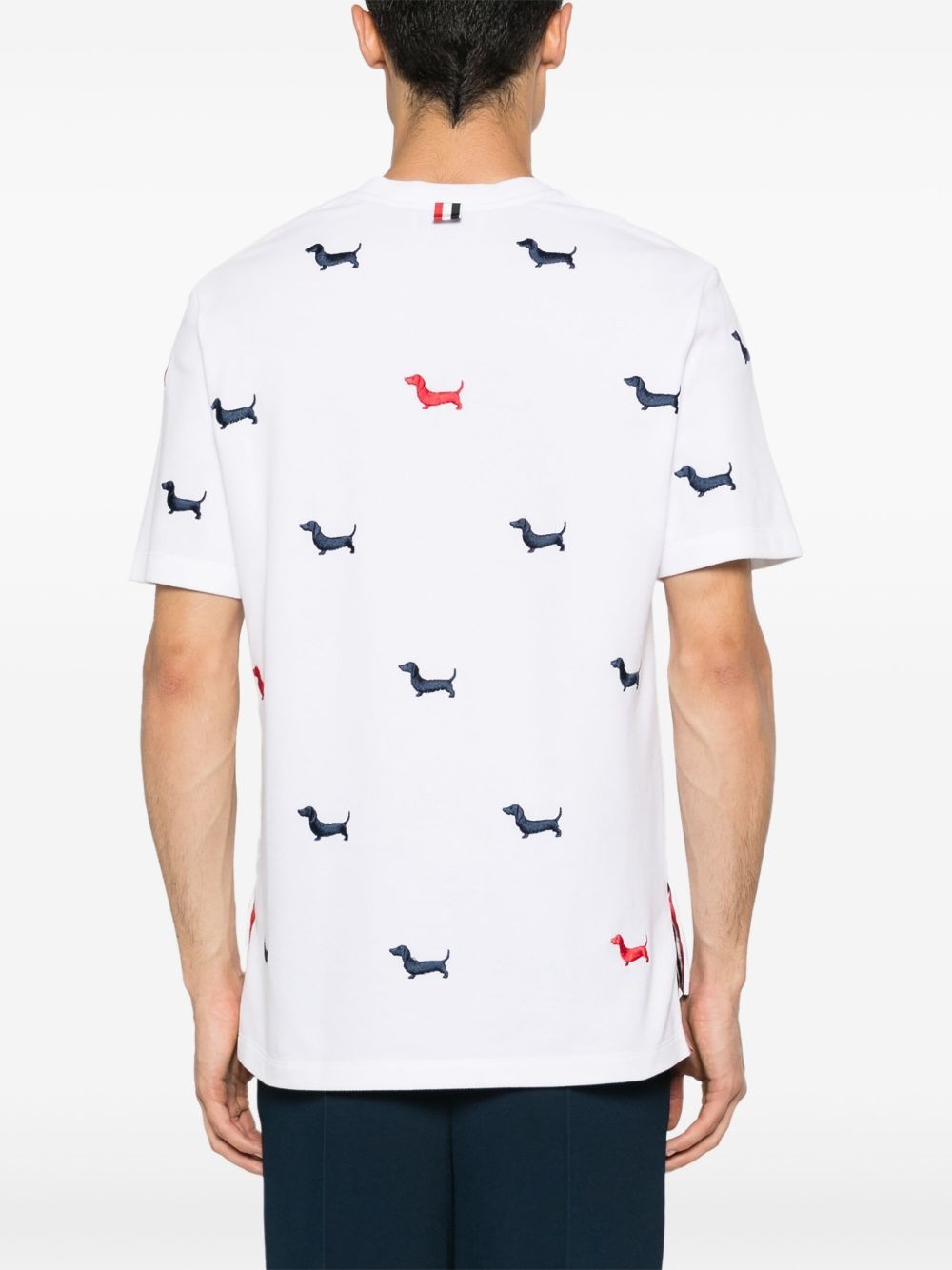 dog-embroidery T-shirt - 4