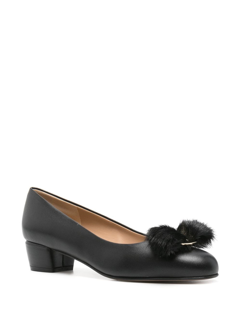 FERRAGAMO 30mm leather ballet flats outlook