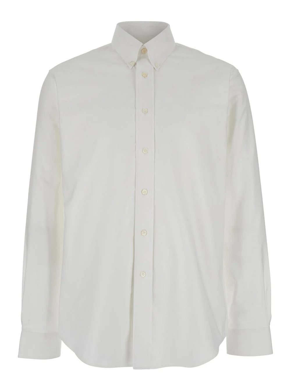 Givenchy Men White Shirt With Logo Embroidered On The Front In Cotton Man - 1