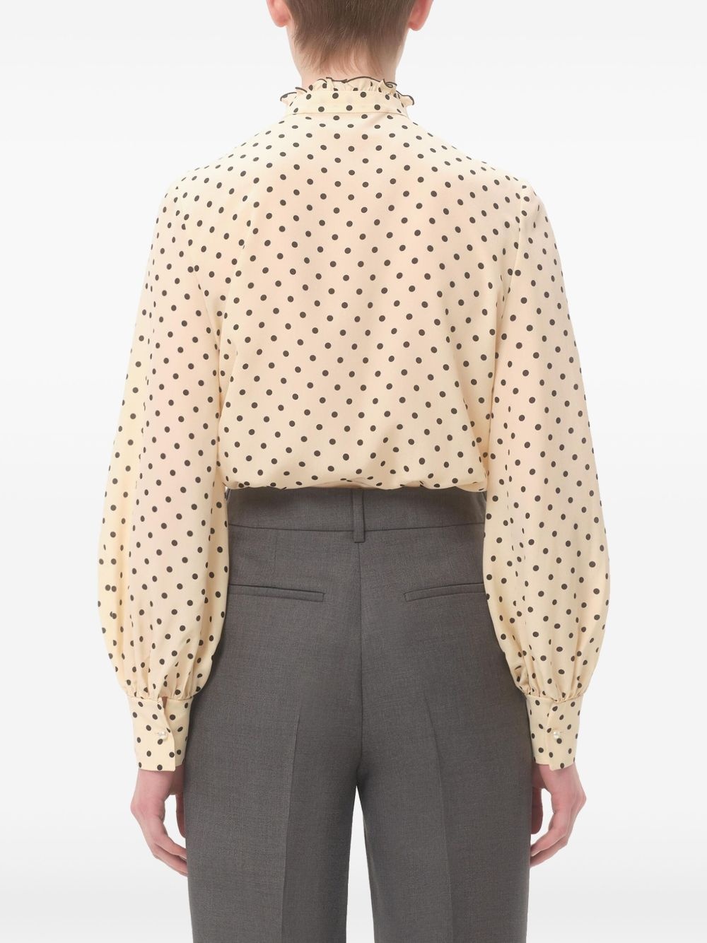 polka-dot print shirt - 4