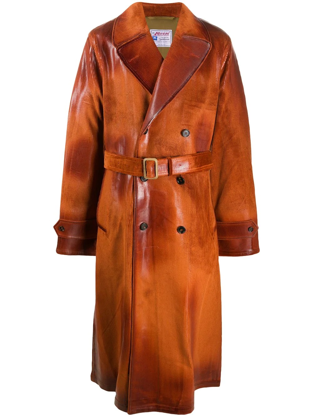 heavy waxed corduroy coat - 1