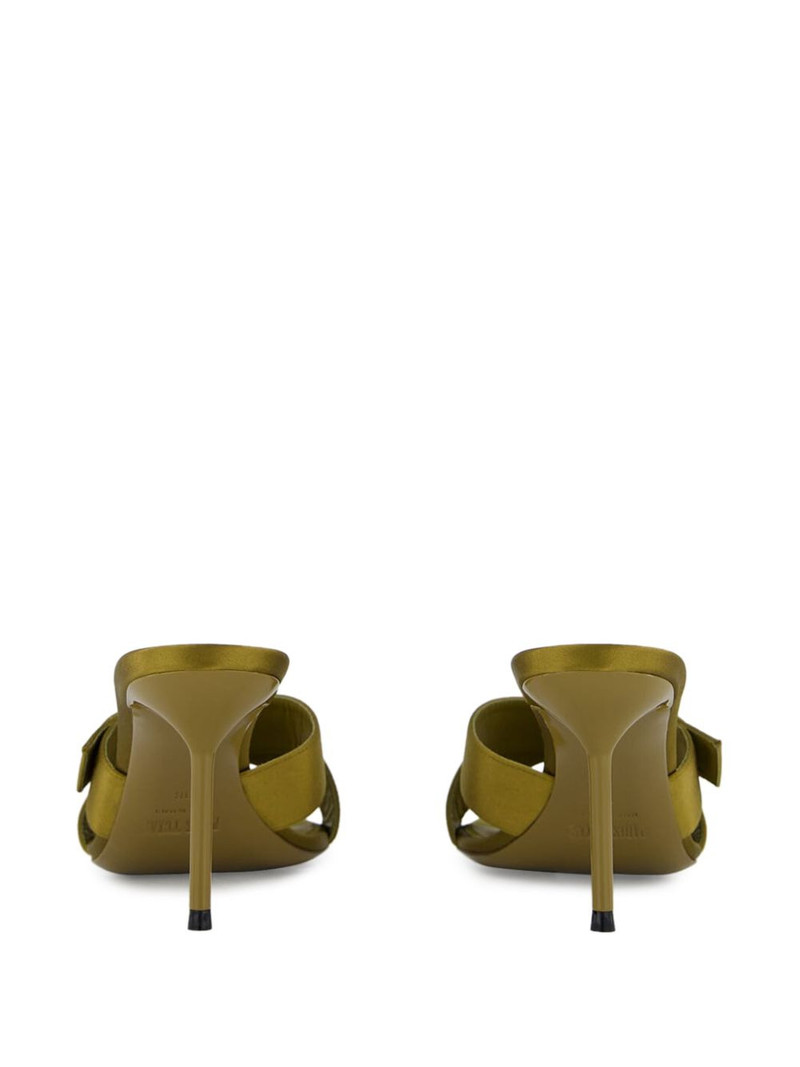 Lidia satin cross-strap sandals 4