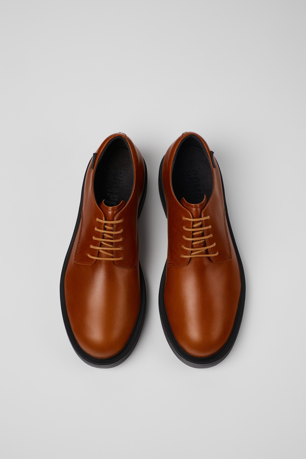 Brown Leather Men's Shoe. - 4