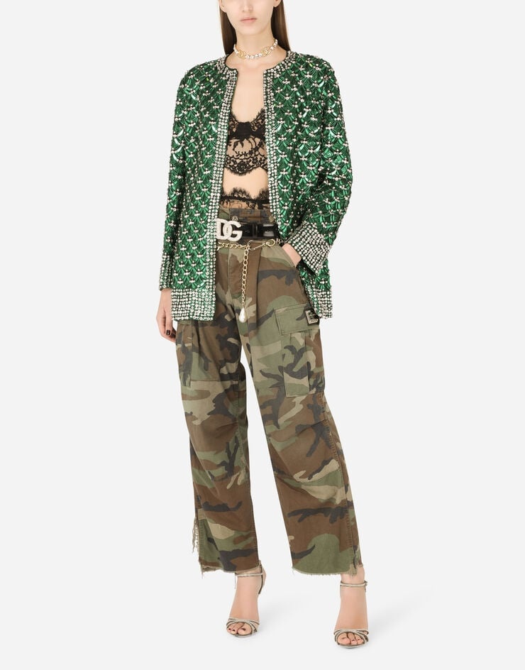 Camouflage-print cargo pants - 5