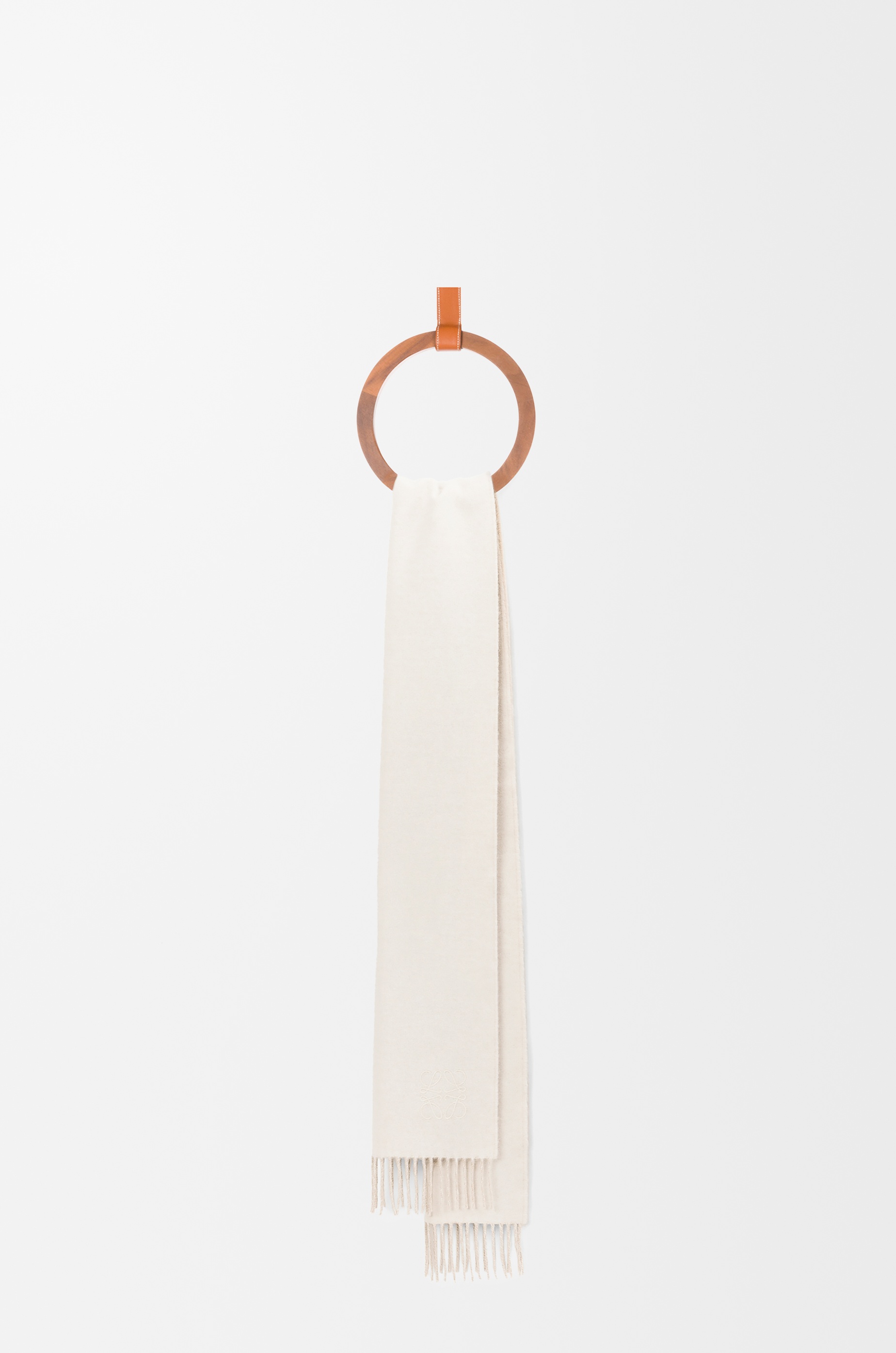 Bicolour scarf in wool and cashmere - 4