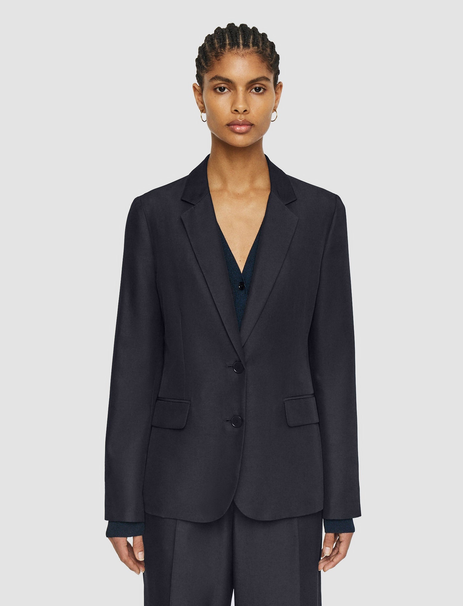 Soft Cotton Silk Belmore Jacket - 3