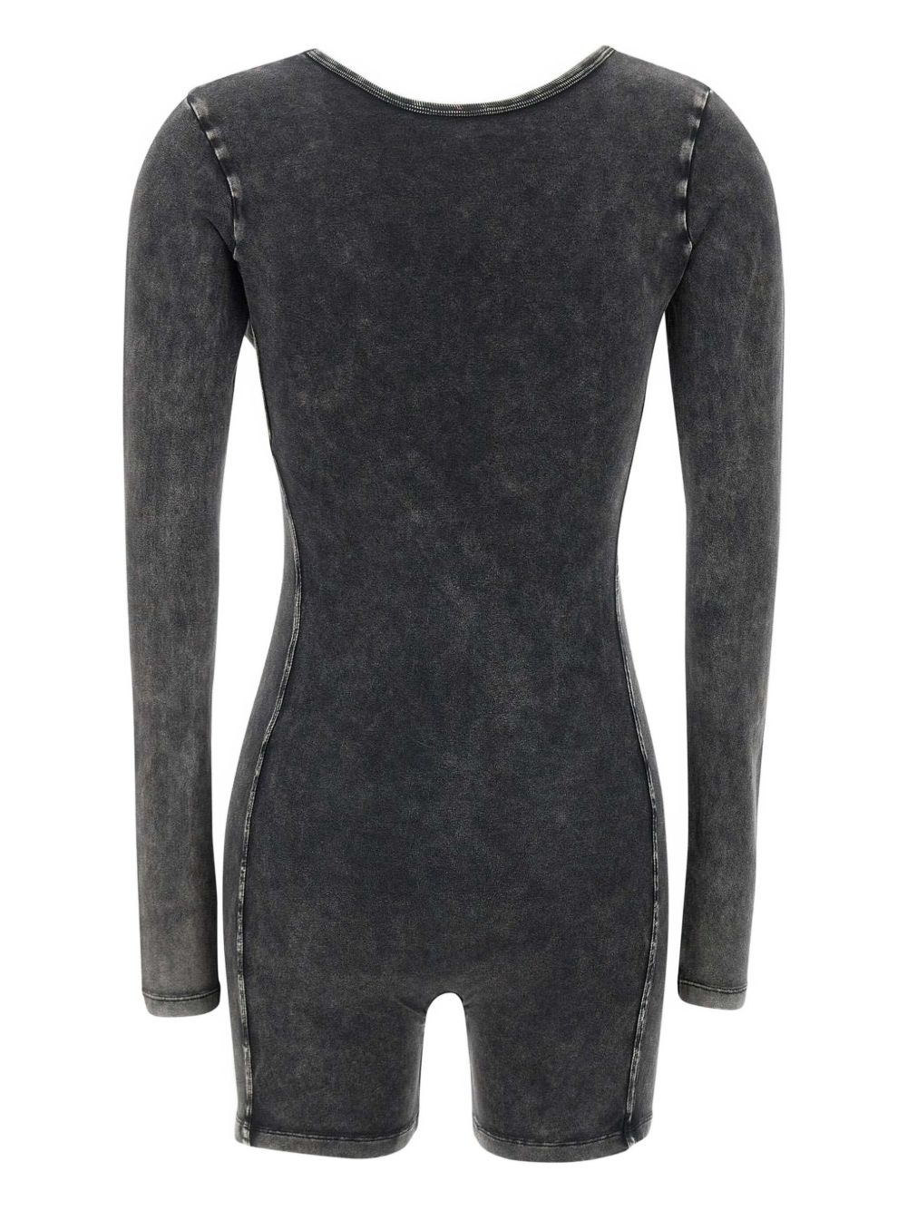 jersey long-sleeve playsuit - 2