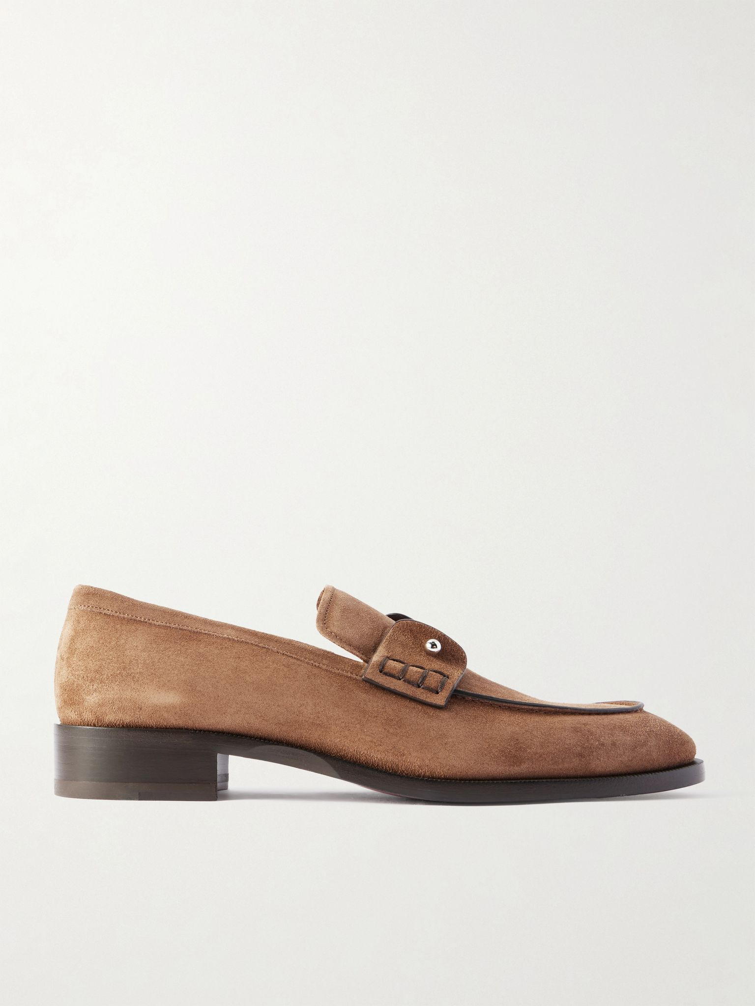 Chambelimoc Embellished Suede Loafers Light brown - 1