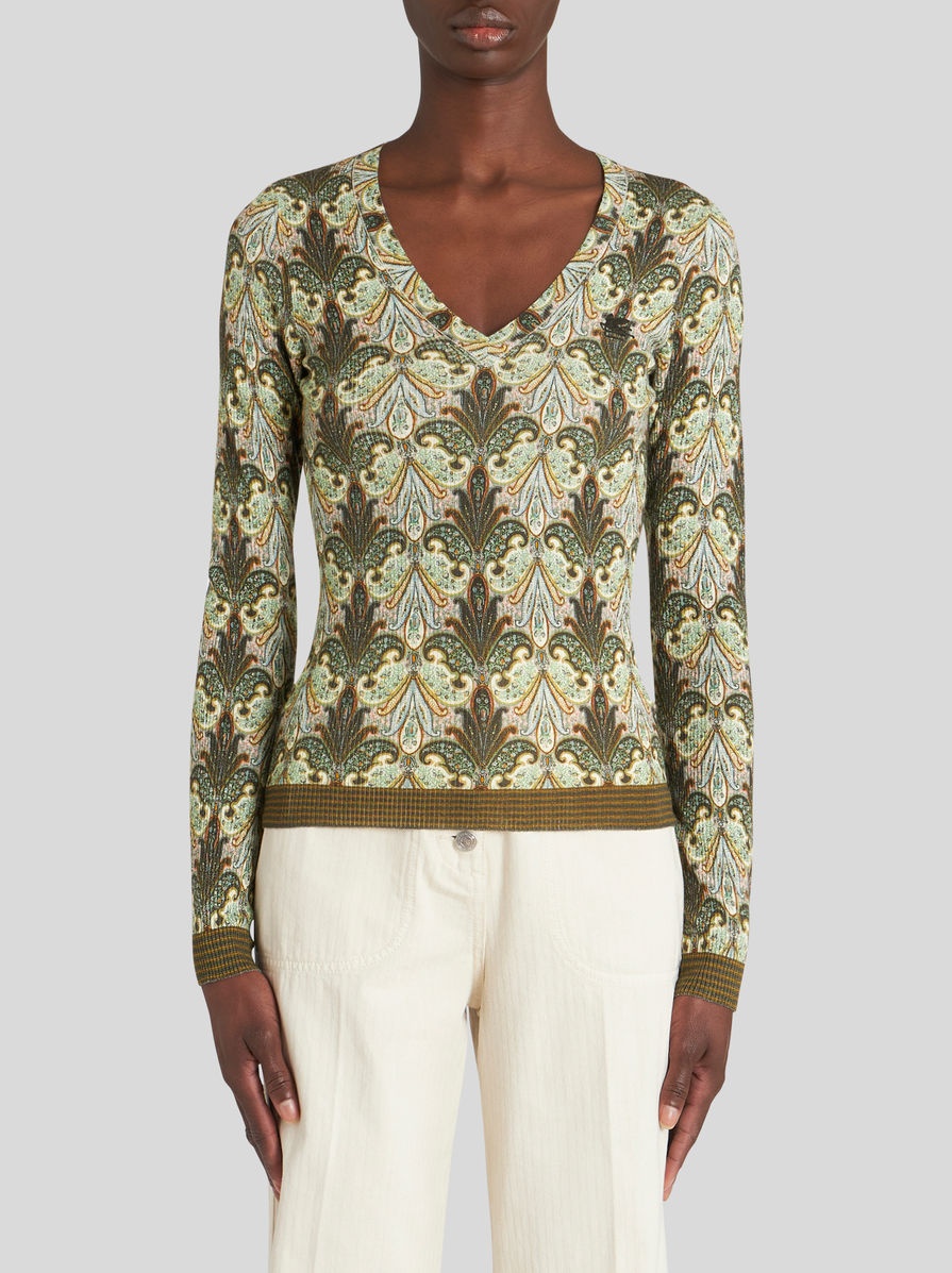 PRINTED WOOL JUMPER - 2