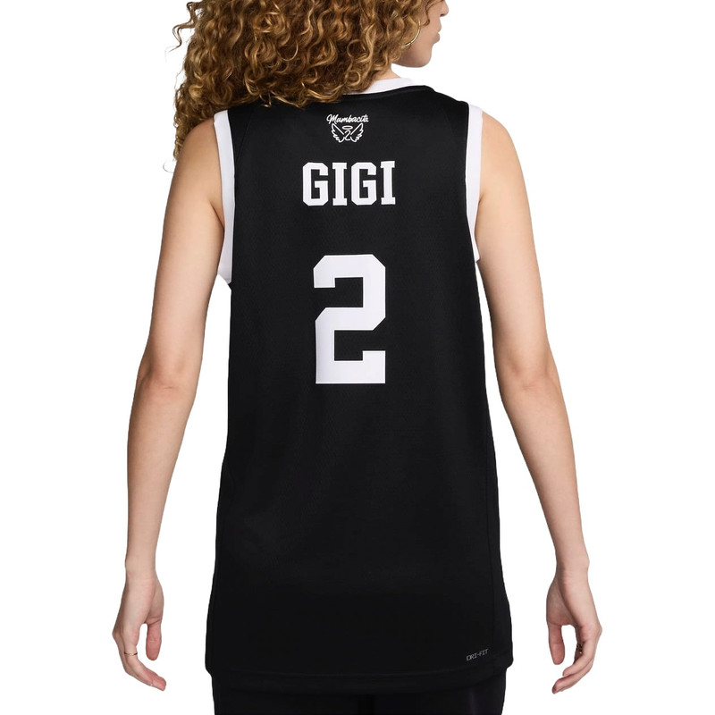 Nike Nike Gigi Bryant Mambacita Basketball Jersey 'Black White' HF7754-010 outlook