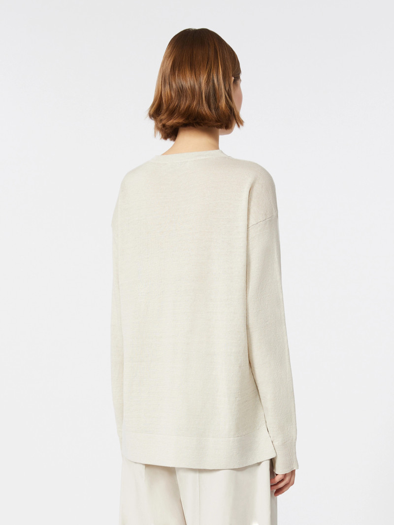 FIORIRE Linen yarn sweater - IVORY 4