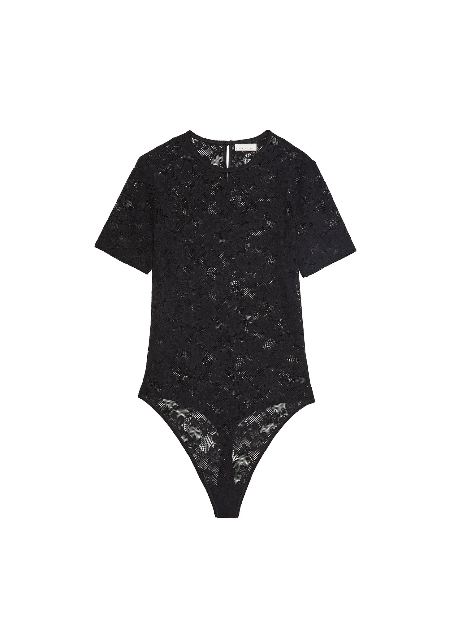 Le Stretch Lace Short Sleeve Bodysuit - 1