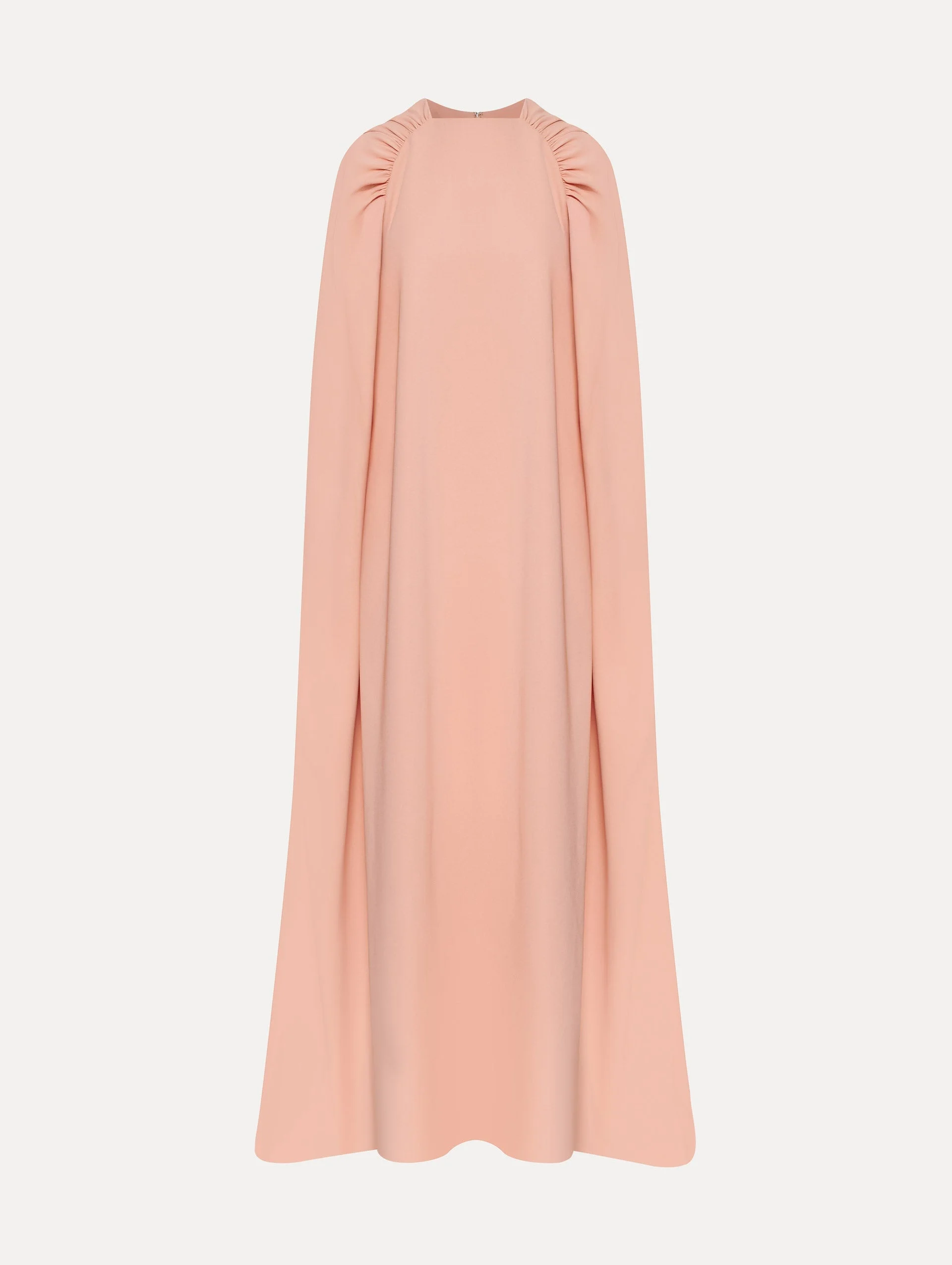 RUSHED SHOULDER GEORGETTE CAFTAN - 1