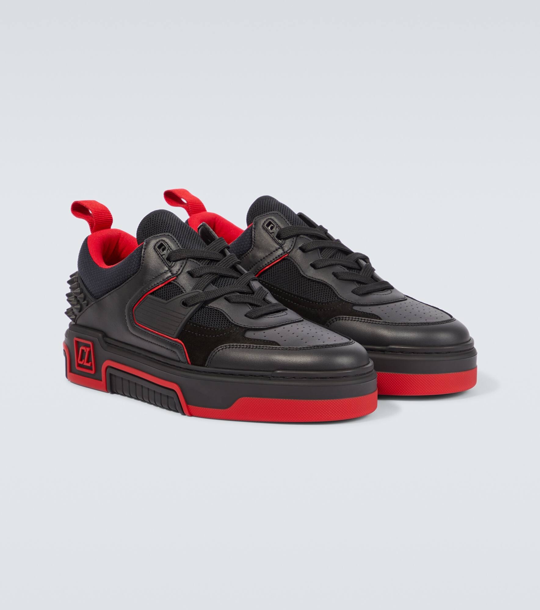 Astroloubi leather and suede sneakers - 5