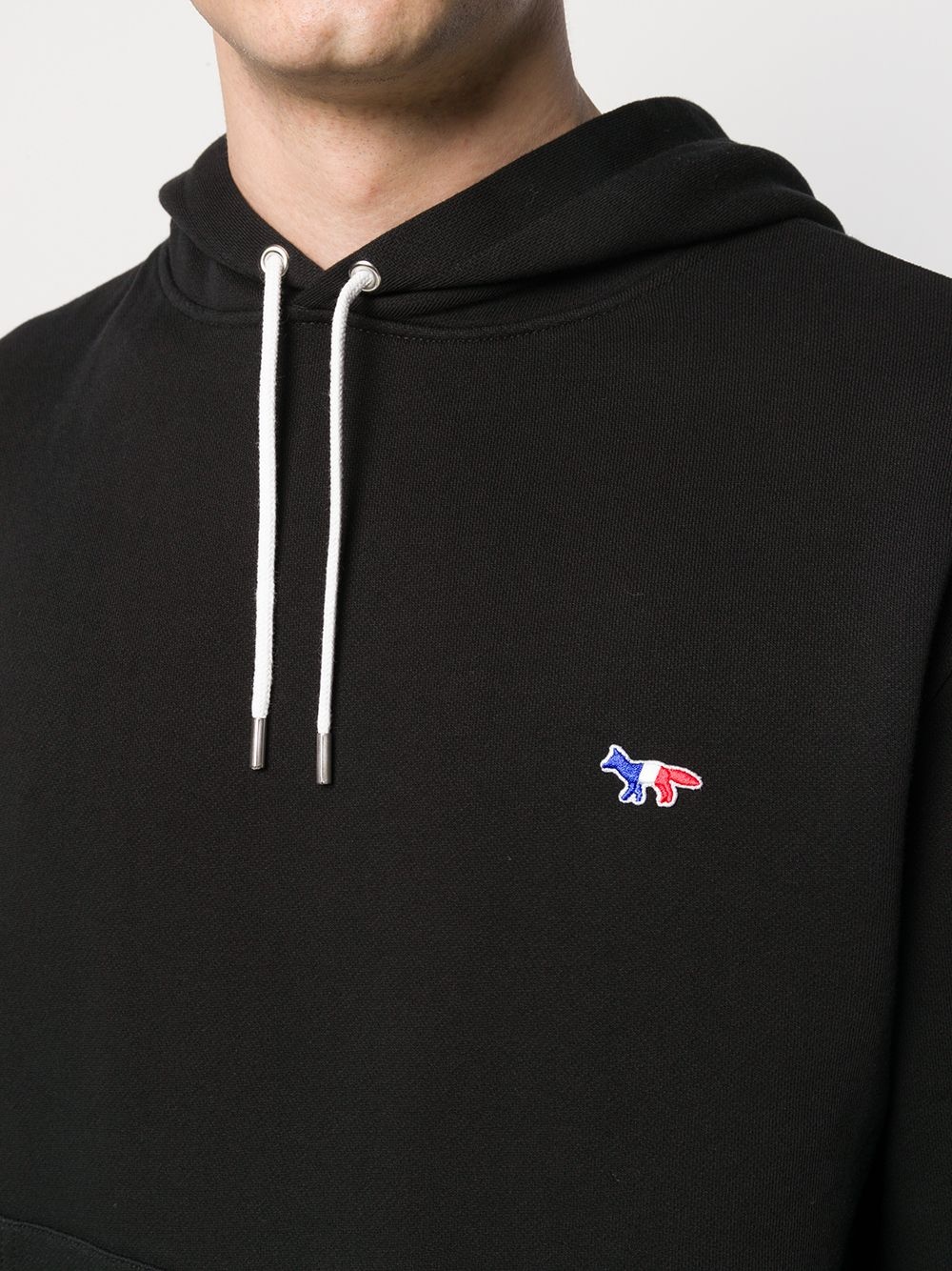 logo embroidered hoodie - 5