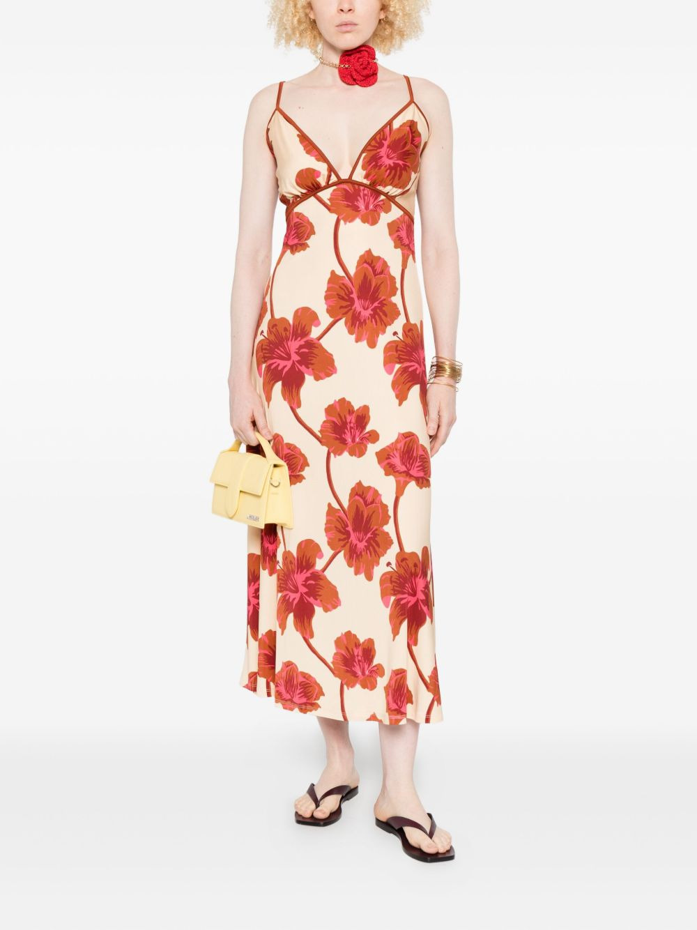 Sendero de Astromelias midi dress - 2