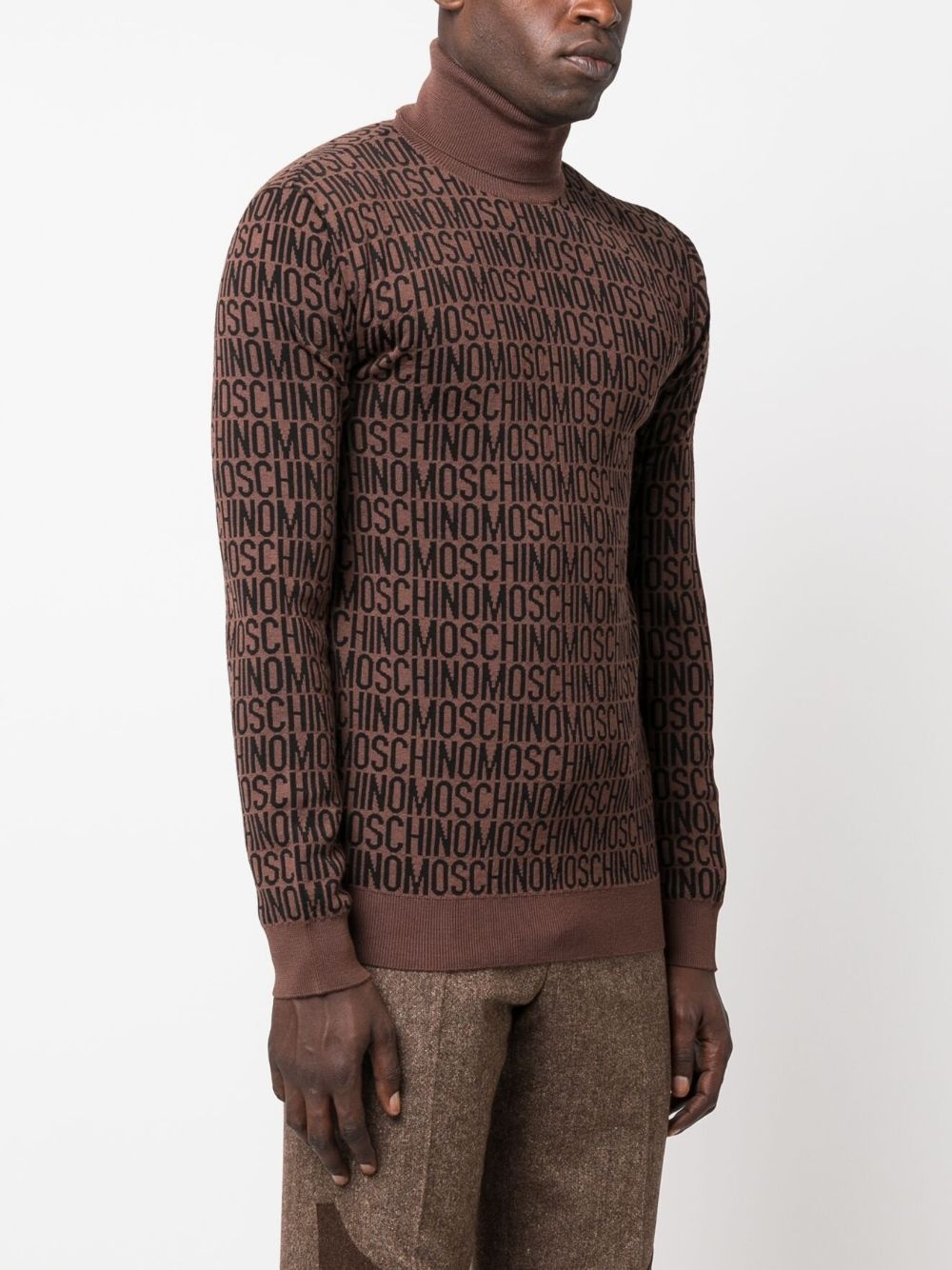 roll-neck virgin wool jumper - 3