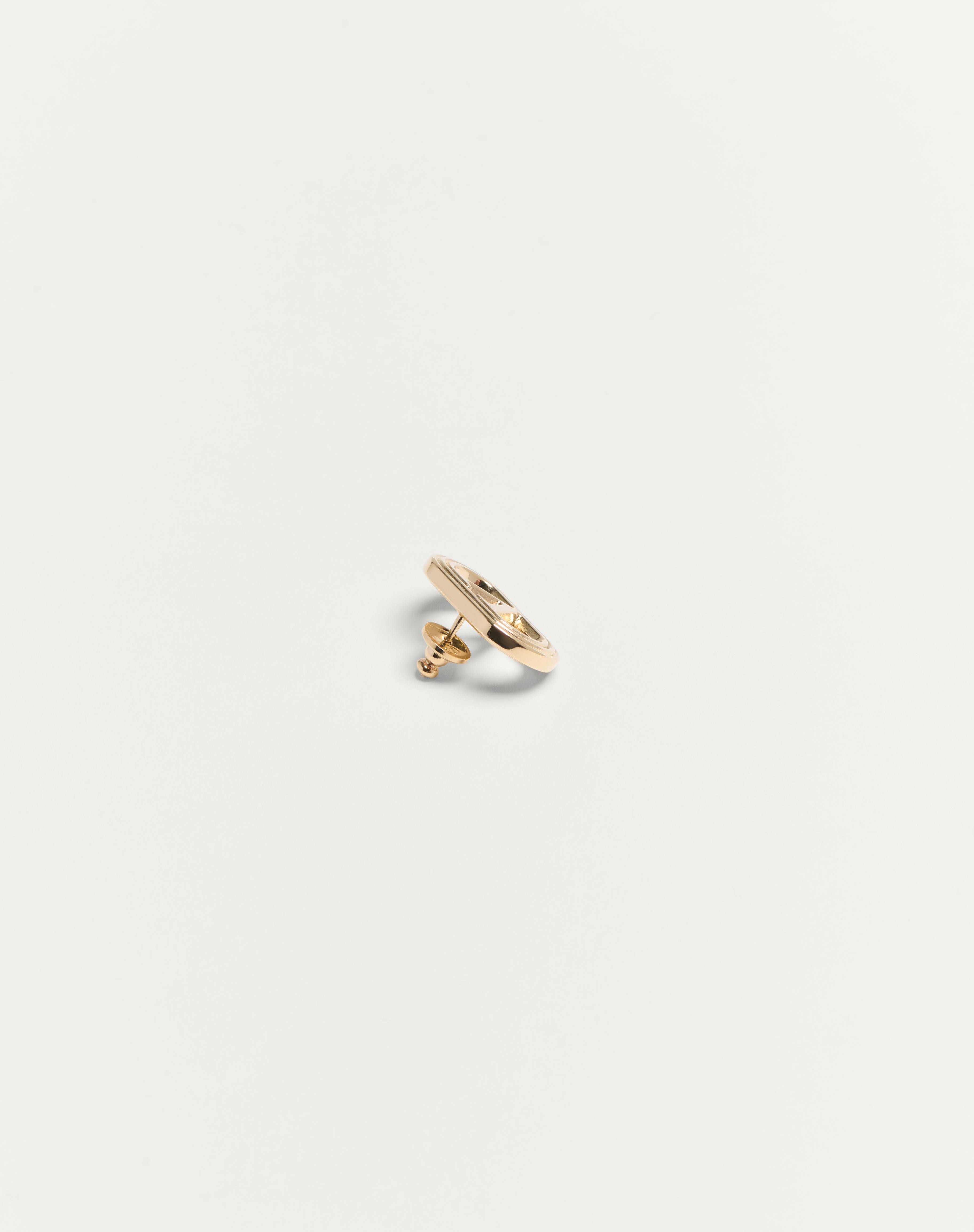 VALENTINO GARAVANI OVALETTE METAL EARRINGS - 5