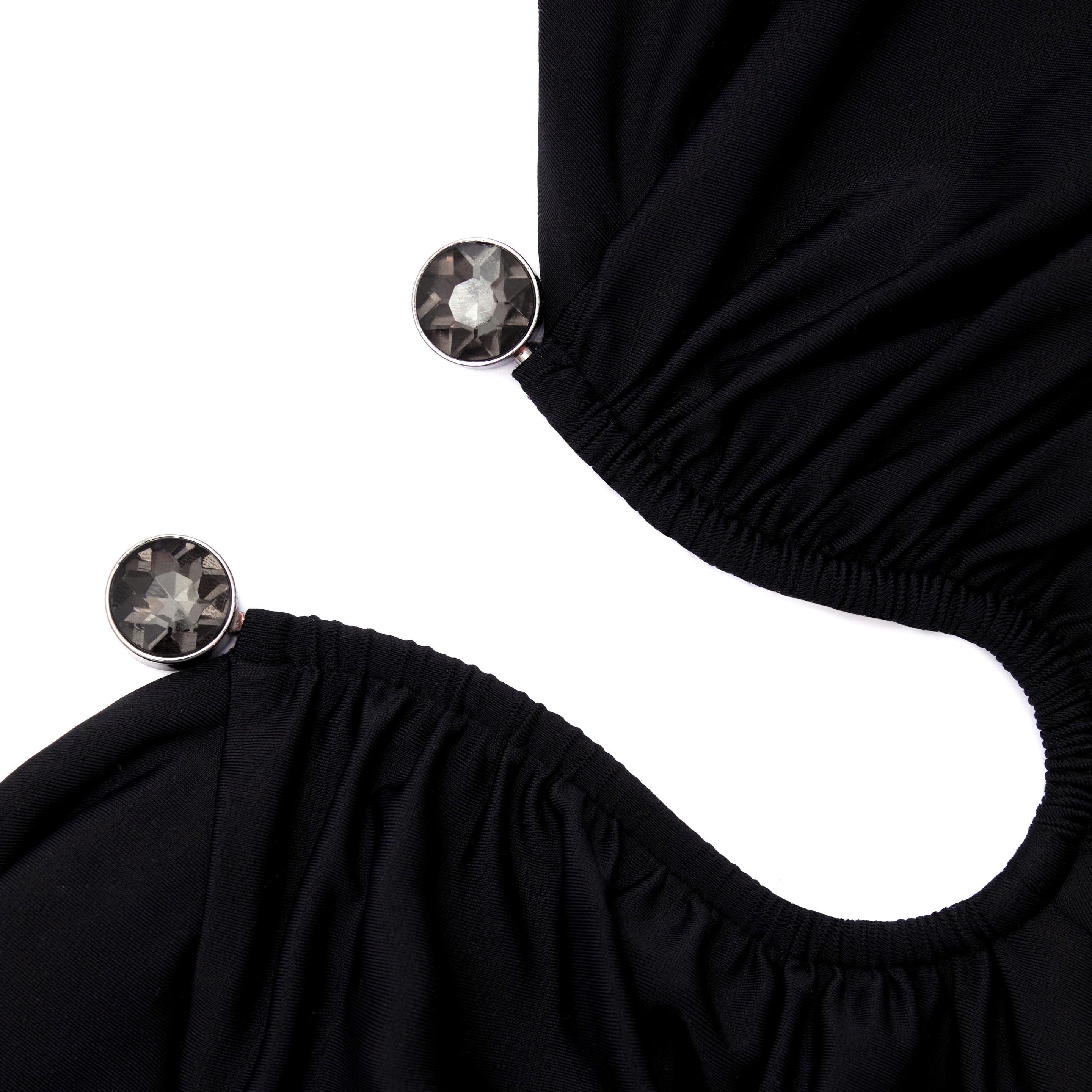 Black Asymmetric Swimsuit - 5