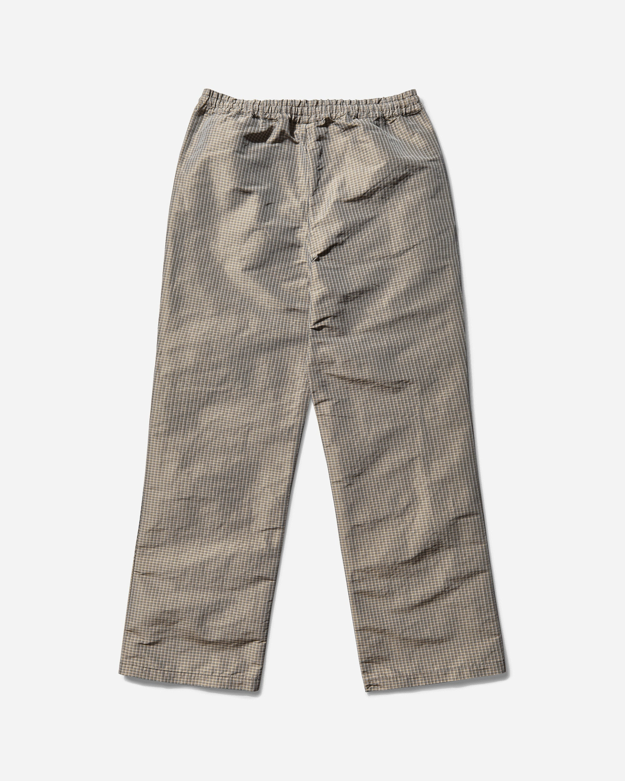 Men's Check Track Pants Beige / Black - 2