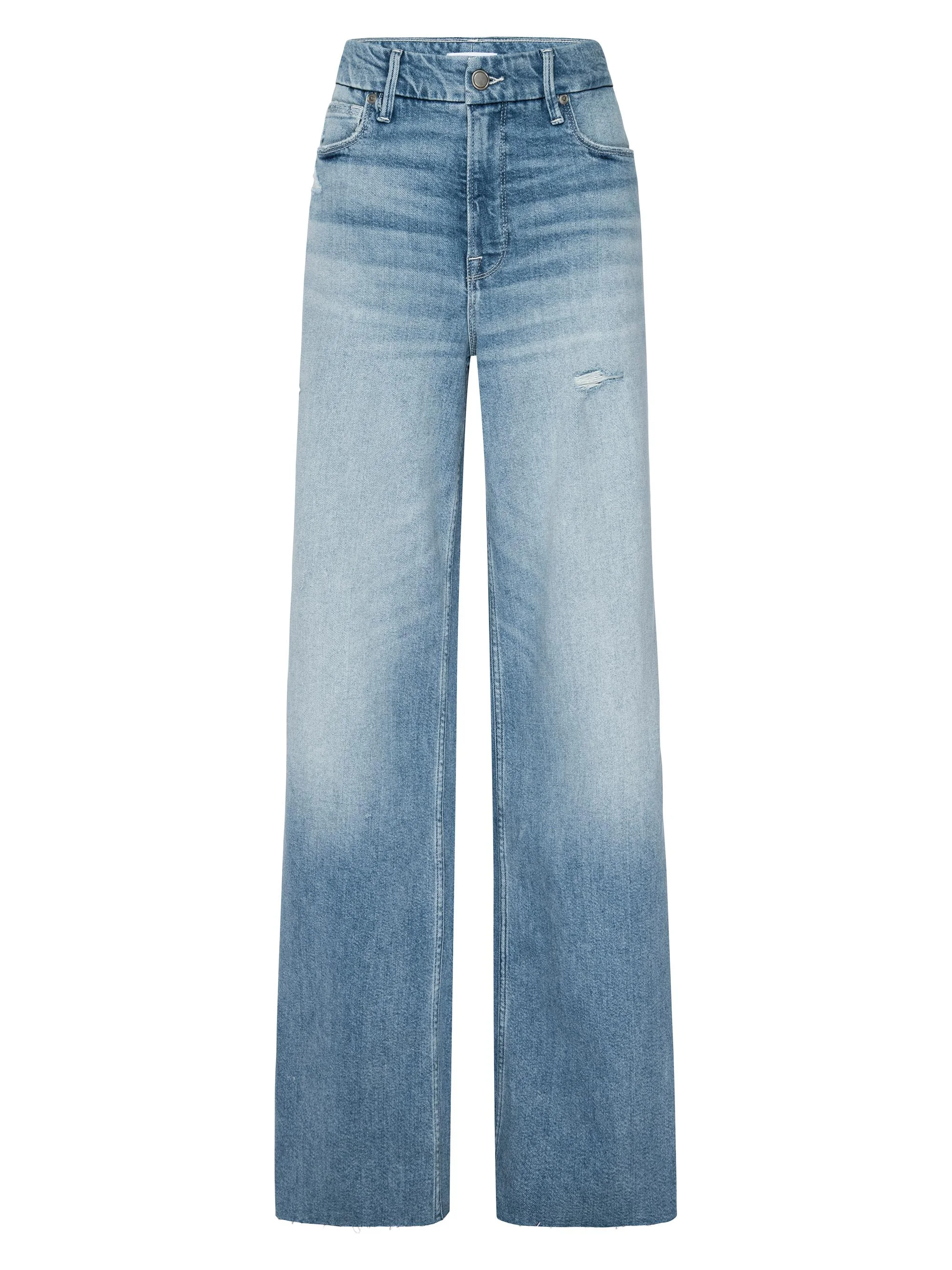 Women's Good Skate High-Rise Wide Cropped Jeans - Indigo - 1