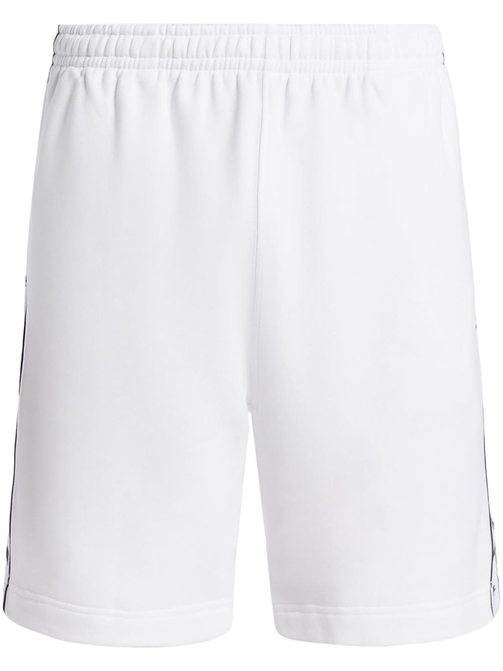 logo-stripe cotton-blend track shorts - 1
