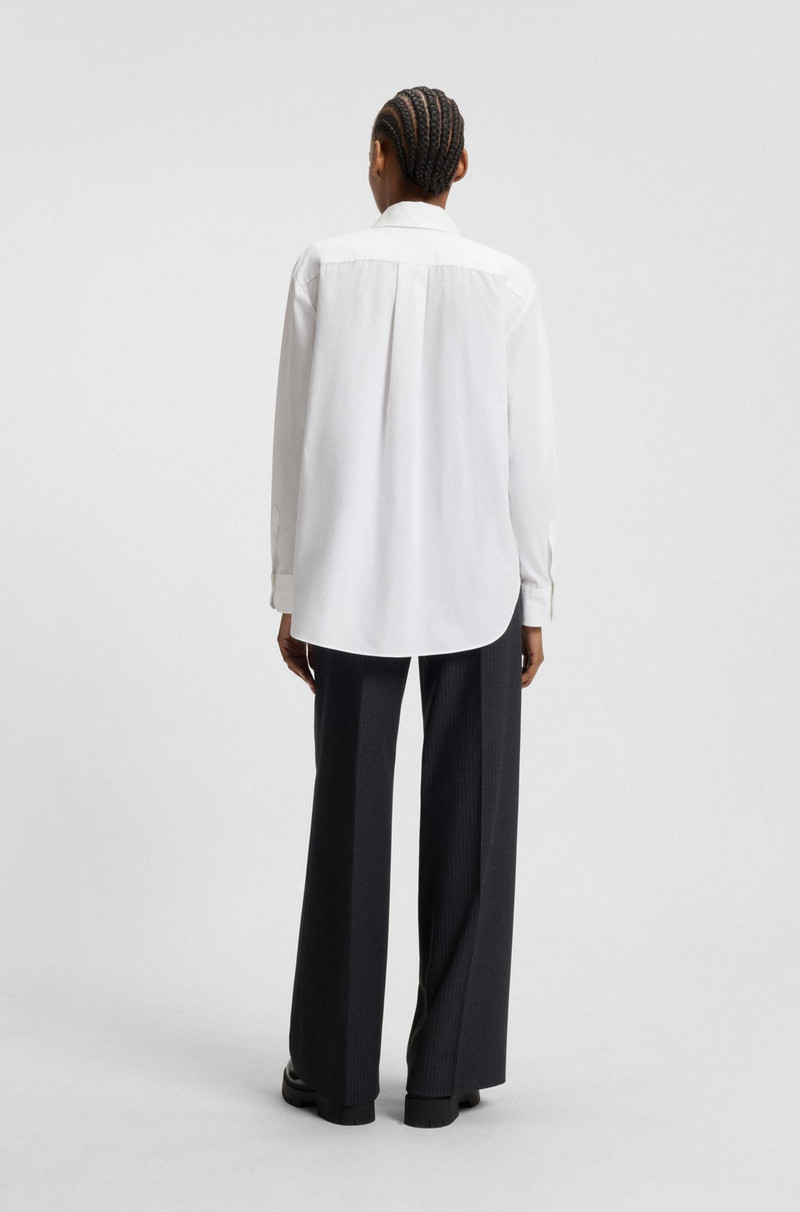 OVERSIZE-FIT BLOUSE WITH LOGO EMBROIDERY 5