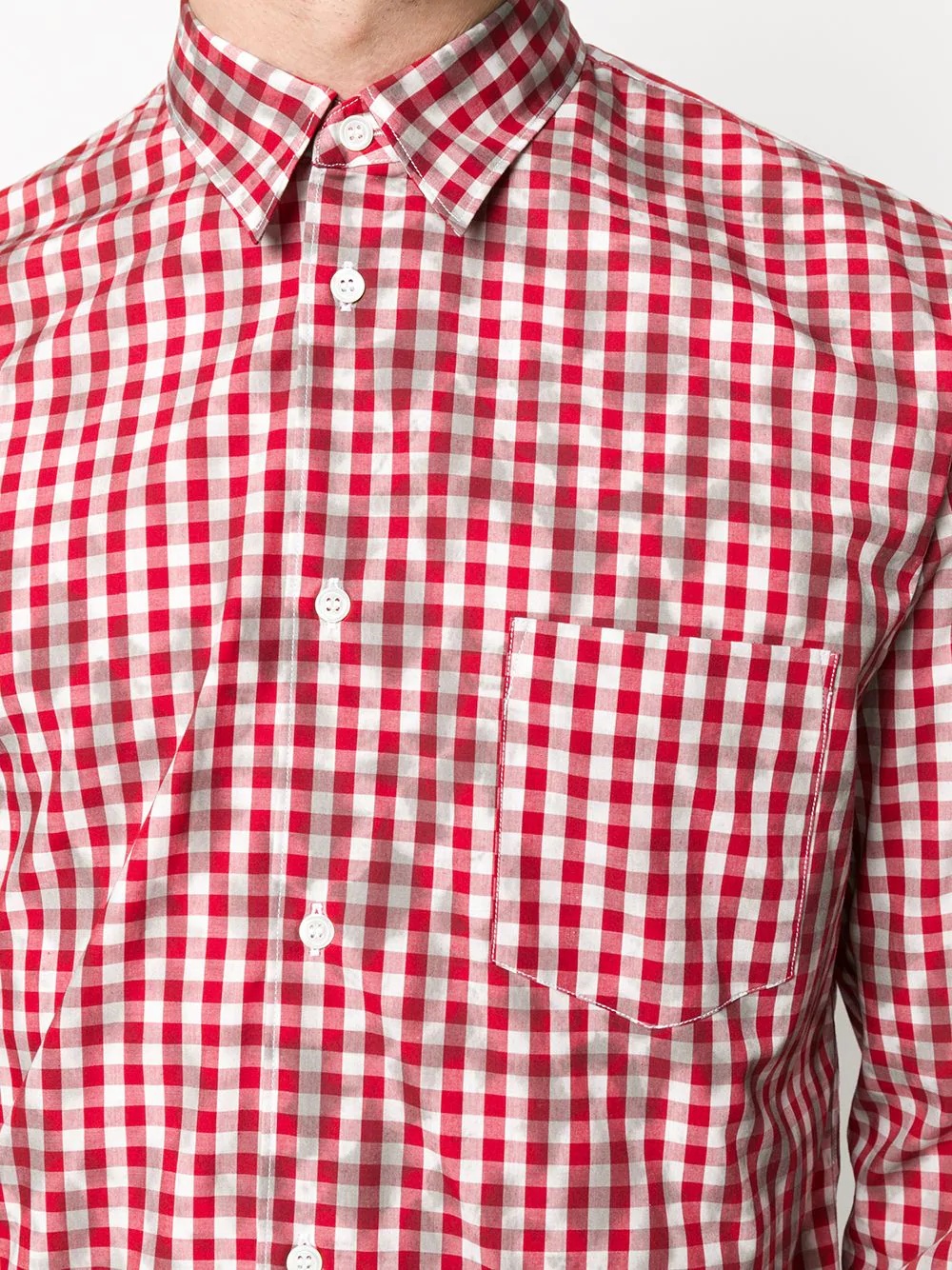 cotton checked shirt - 5