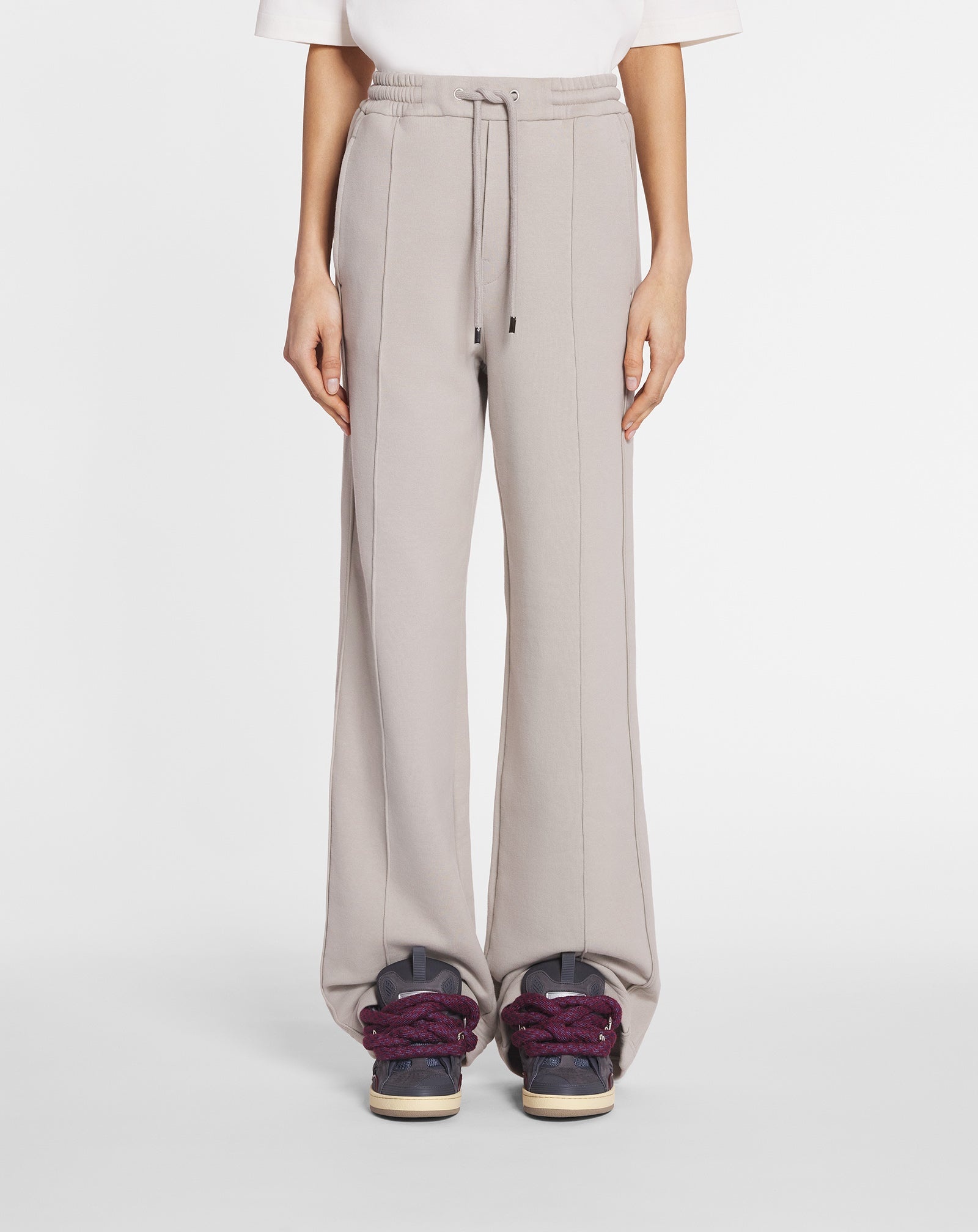 TRAINING PANTS WITH MOHAIR DETAIL - 3