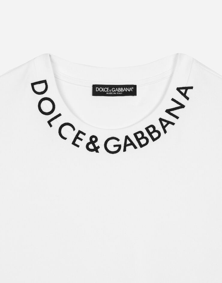 Jersey T-shirt with logo on neck - 3