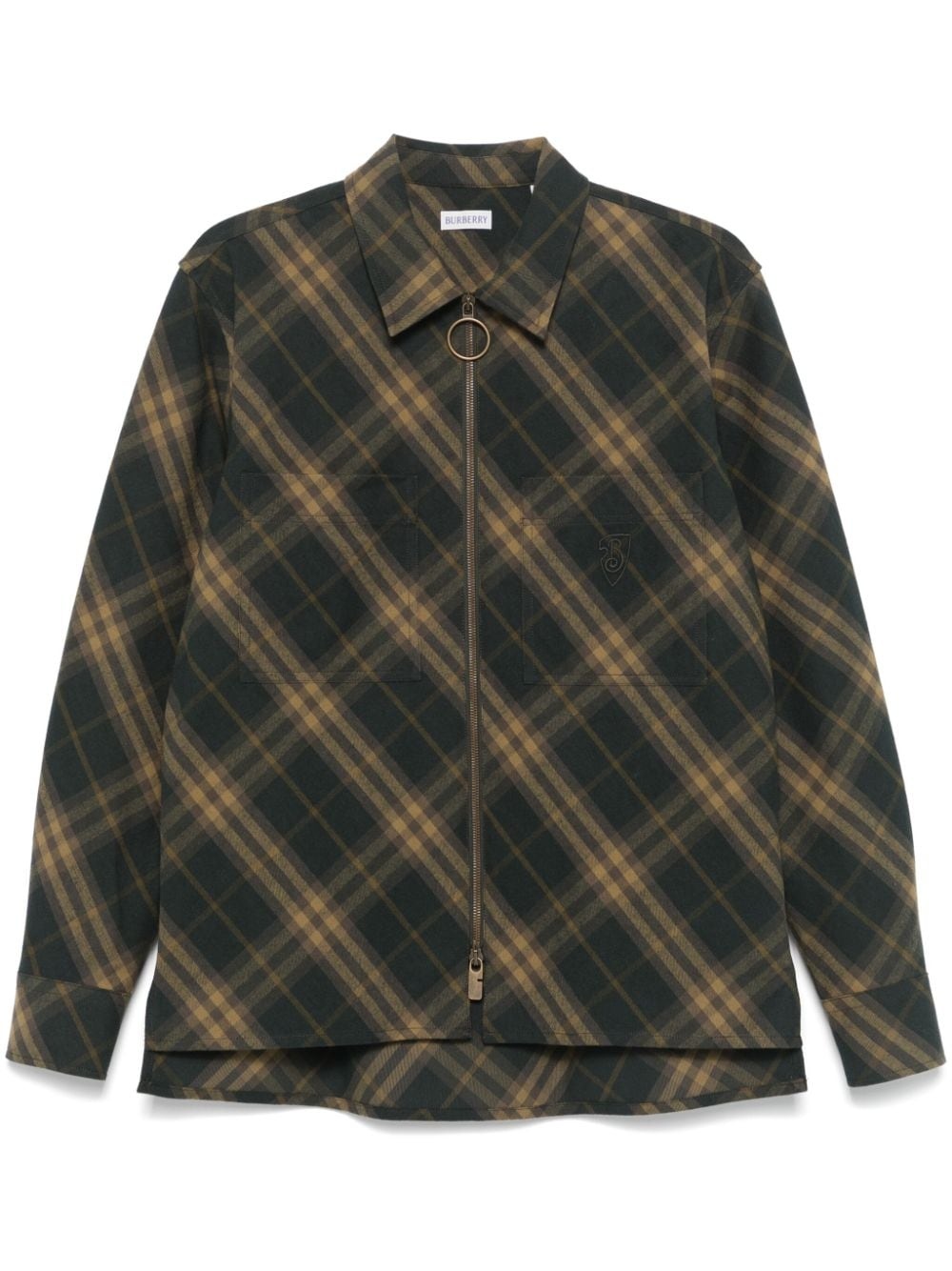 checked overshirt - 1