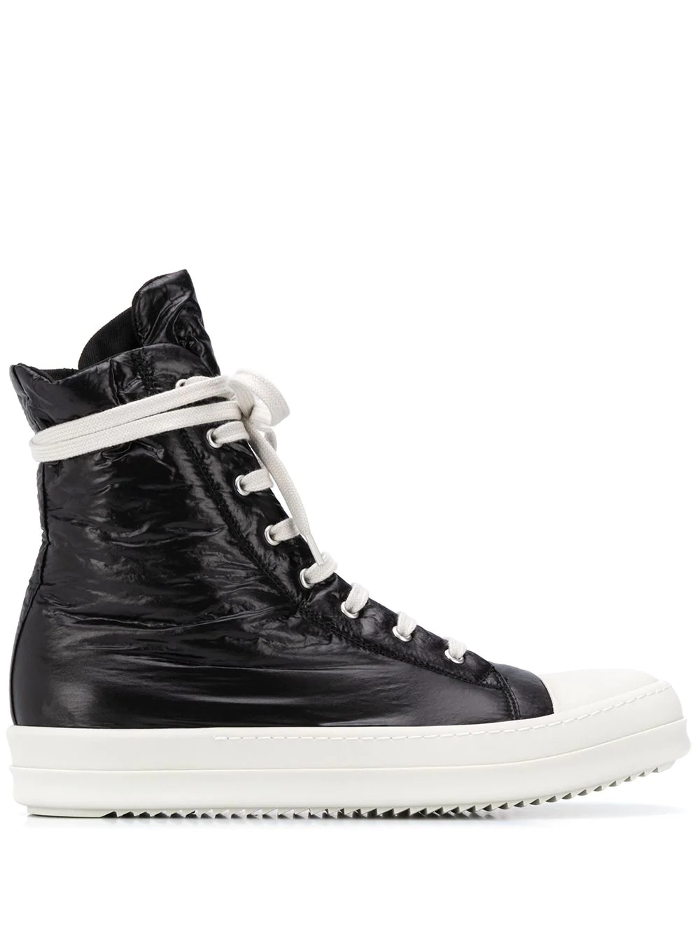 high top padded sneakers - 1