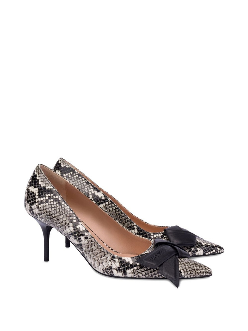 Moschino snakeskin pumps outlook