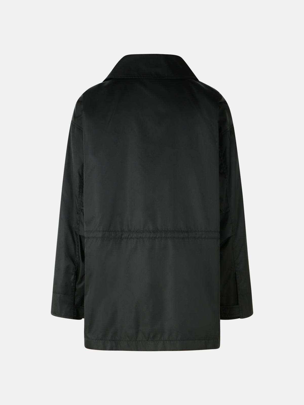 BLACK POLYAMIDE JACKET - 3