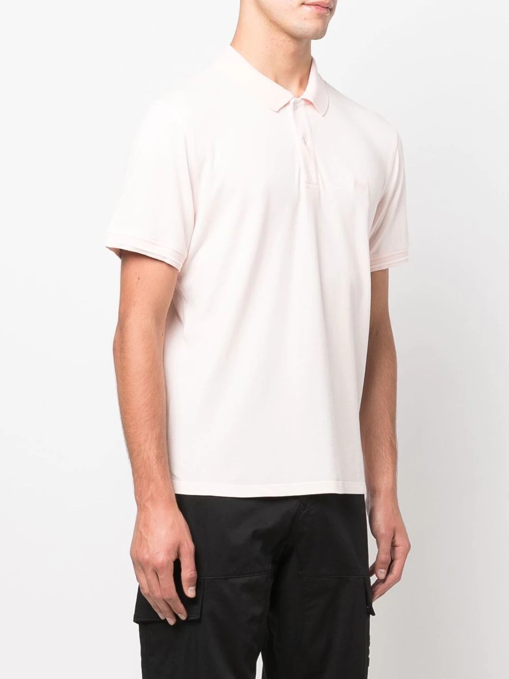 embroidered-logo polo shirt - 3