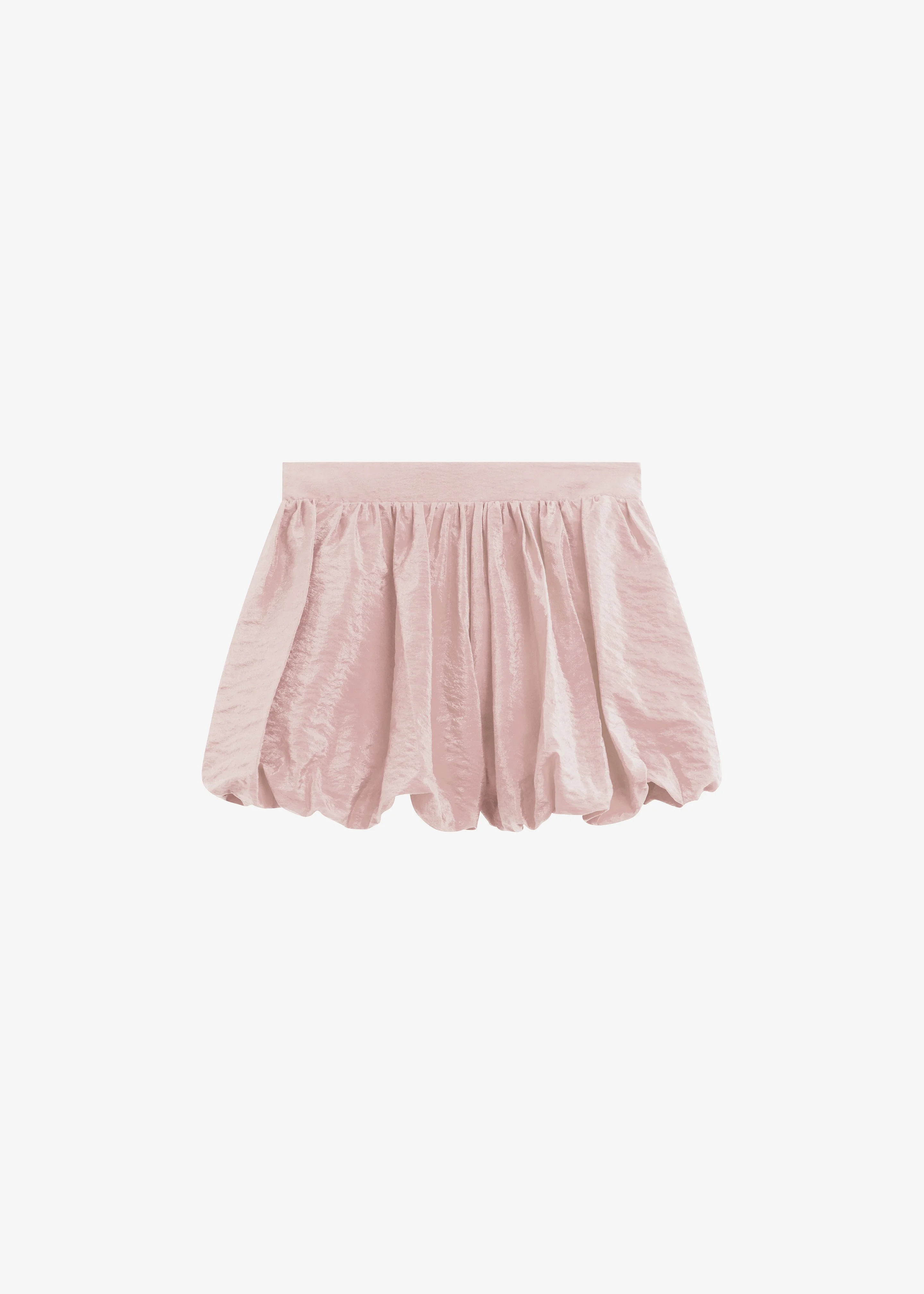 Alina Bubble Hem Shorts - Faded Pink - 1